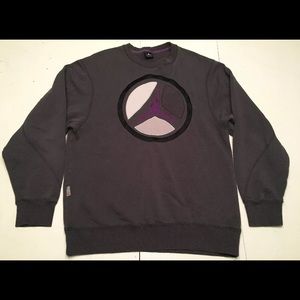 Nike Air Jordan Mens Pullover Sweatshirt Gray
